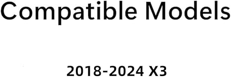 Driver Left Side Rear Door Window Door Glass Compatible with BMW X3 2018-2024 Models