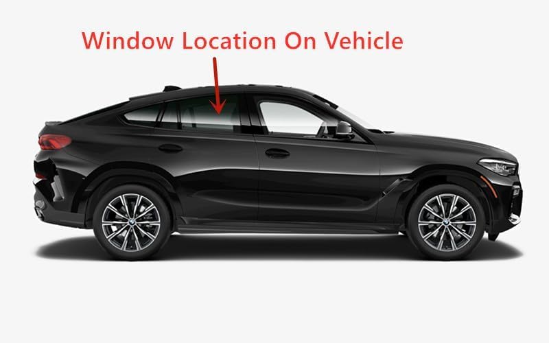 Laminated Passenger Right Side Rear Door Window Door Glass Compatible with Mercedes BMW X6 2020-2025 Models