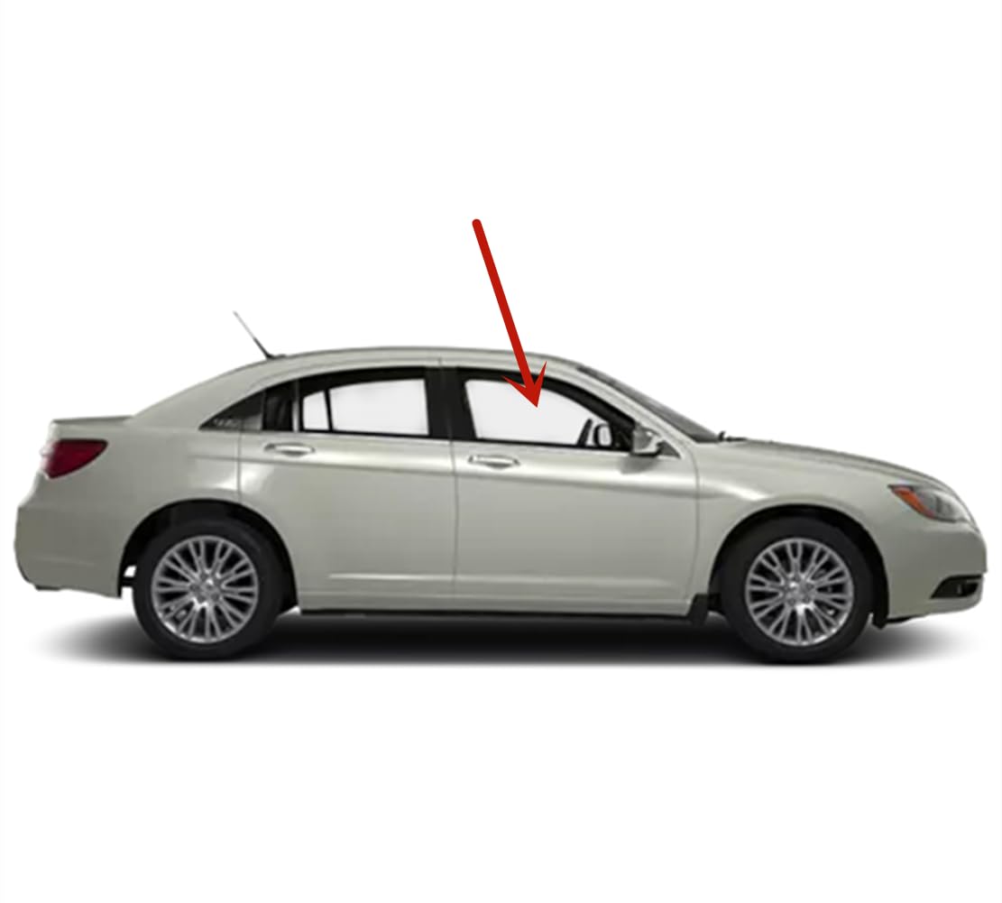 Laminated Passenger Right Side Front Door Window Door Glass Compatible with Chrysler 200/ Dodge Avenger 4-Door Sedan 2011-2014 Models