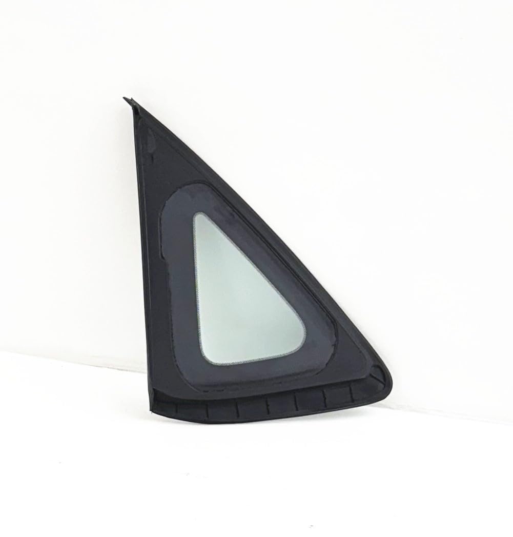 Chrome Moulding Style Clear Passenger Right Side Quarter Window Quarter Glass Compatible with Nissan Sentra 2013-2019 Models