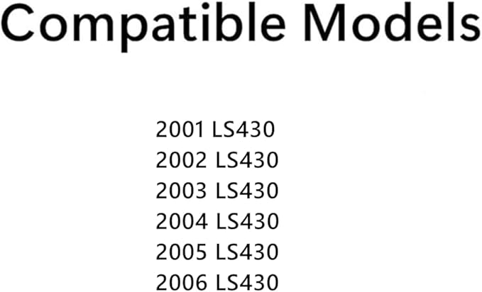 Driver Left Side Rear Door Window Door Glass Compatible with Lexus LS430 2001-2006 Models