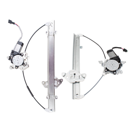 Front and Rear Passenger Side Power Window Regulators with Motor Compatible with 2005-2010 Xterra Built to 04/2010