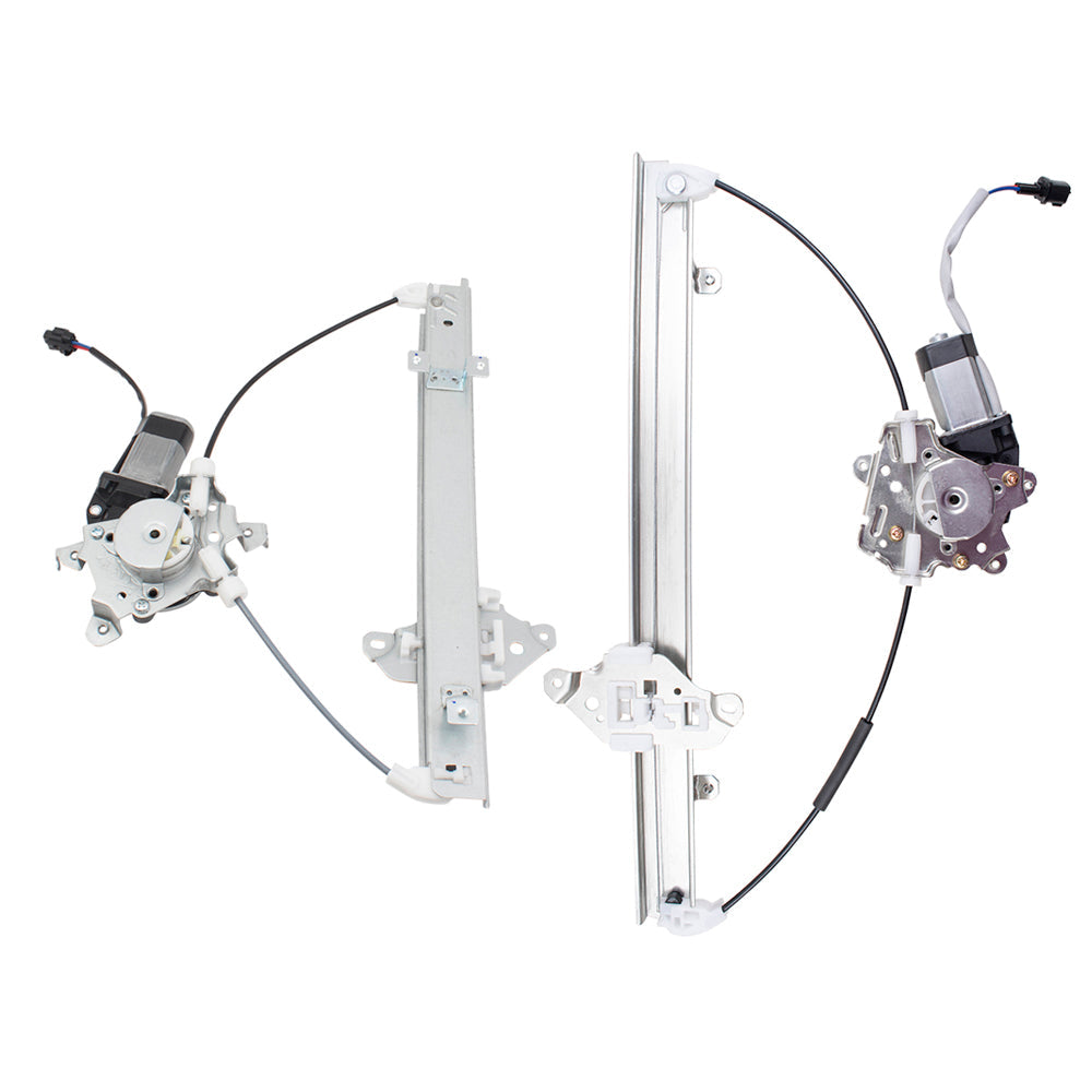 Front and Rear Passenger Side Power Window Regulators with Motor Compatible with 2005-2010 Xterra Built to 04/2010