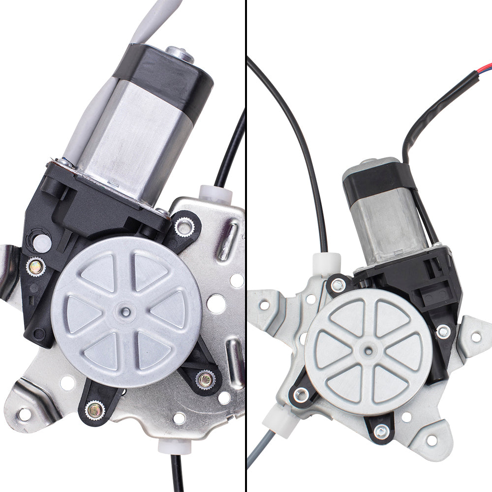 Front and Rear Passenger Side Power Window Regulators with Motor Compatible with 2005-2010 Xterra Built to 04/2010