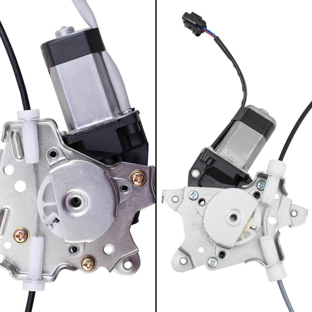 Front and Rear Passenger Side Power Window Regulators with Motor Compatible with 2005-2010 Xterra Built to 04/2010