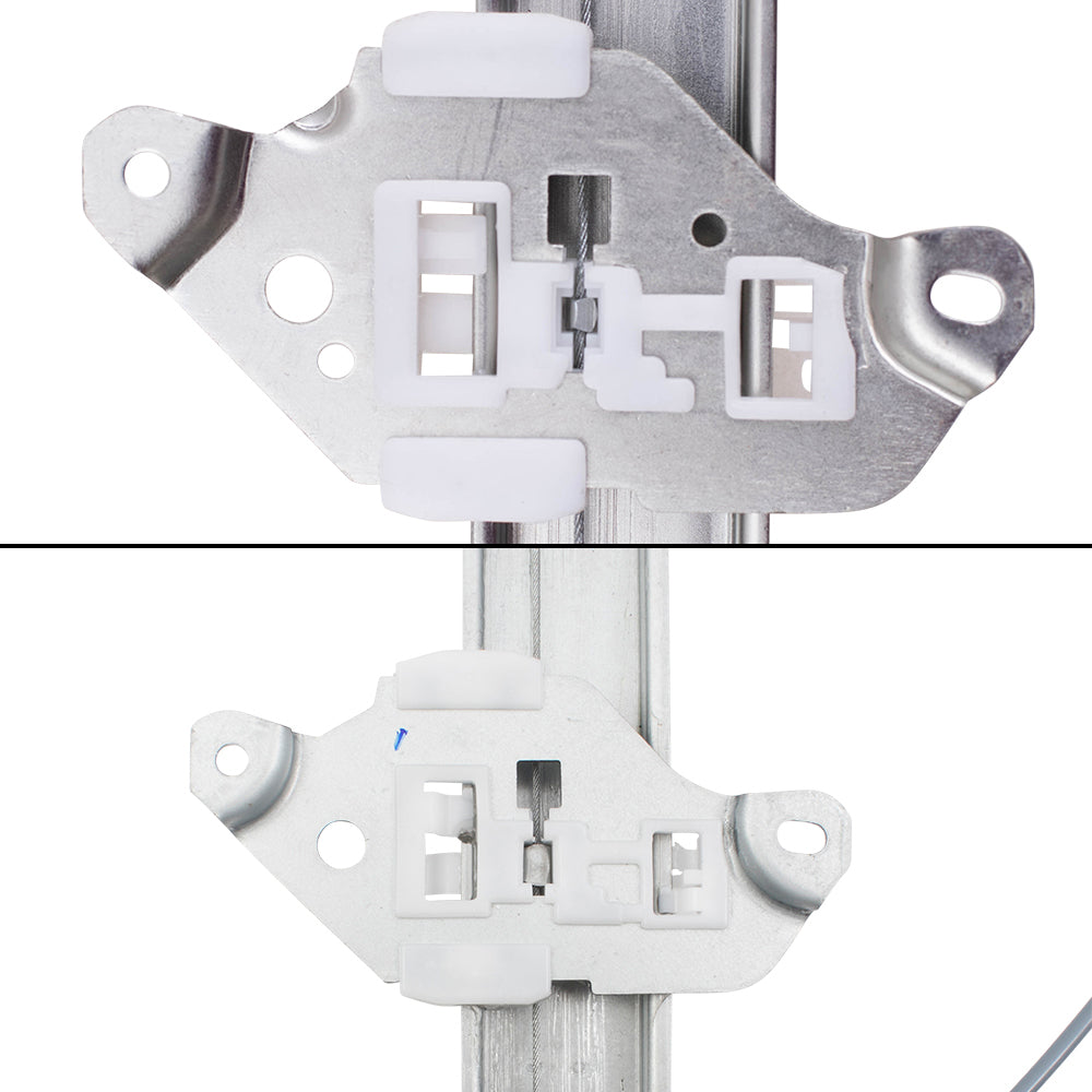 Front and Rear Passenger Side Power Window Regulators with Motor Compatible with 2005-2010 Xterra Built to 04/2010