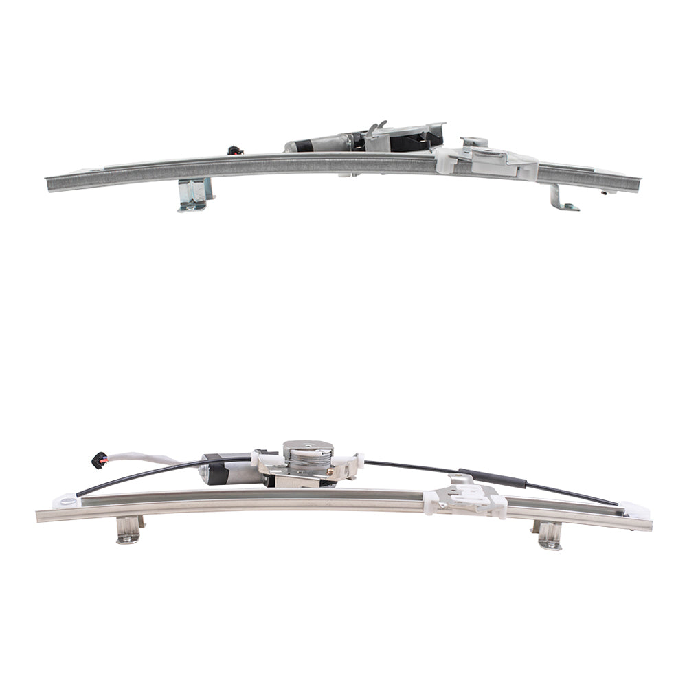 Front and Rear Passenger Side Power Window Regulators with Motor Compatible with 2005-2010 Xterra Built to 04/2010