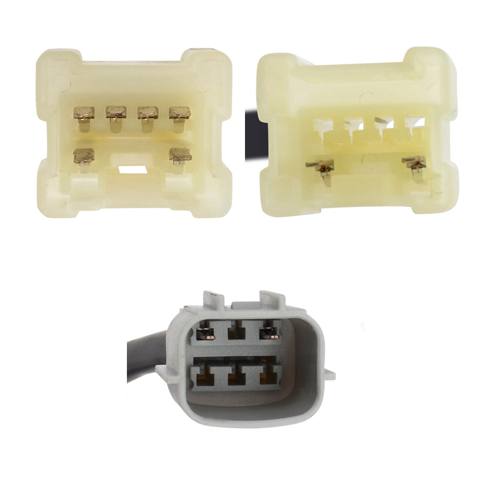 Driver and Passenger Side Power Window Regulators with Motor 4 Piece Set Compatible with 2008-2013 Rogue & 2014-2015 Rogue Select