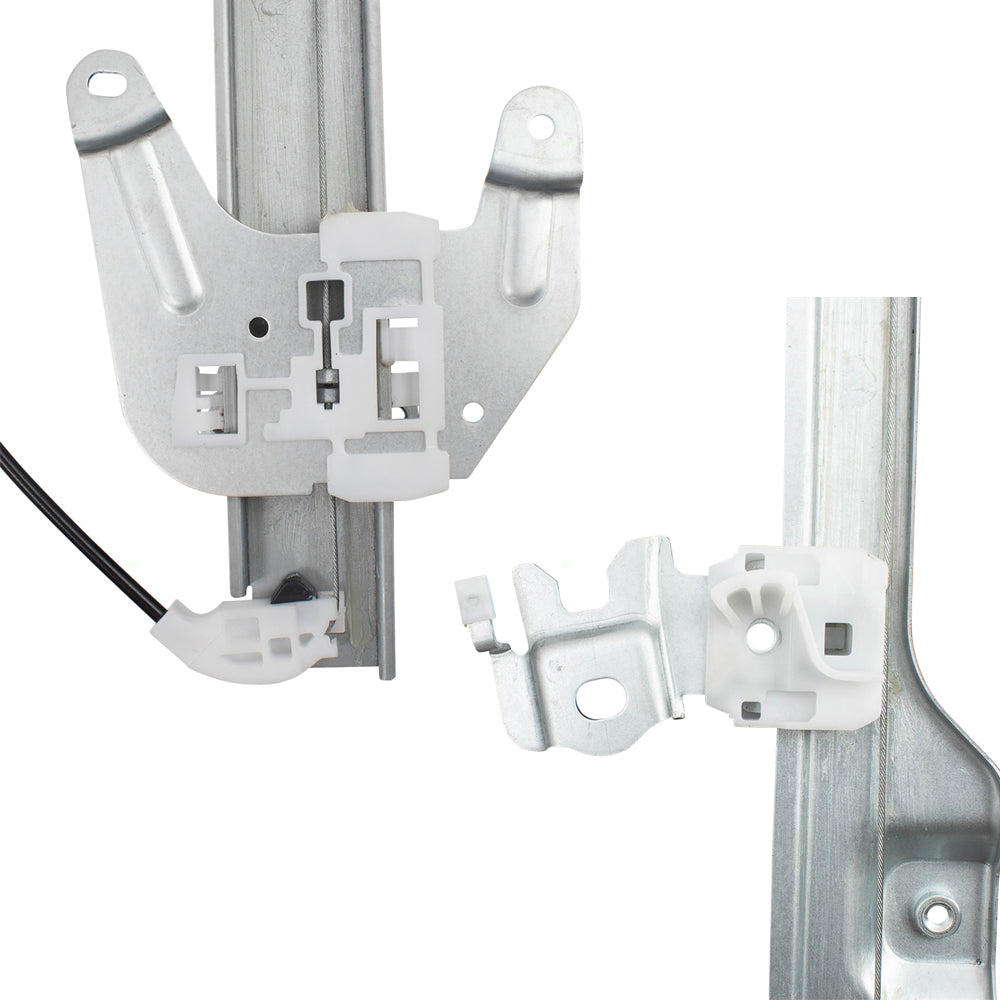 Driver and Passenger Side Power Window Regulators with Motor 4 Piece Set Compatible with 2008-2013 Rogue & 2014-2015 Rogue Select