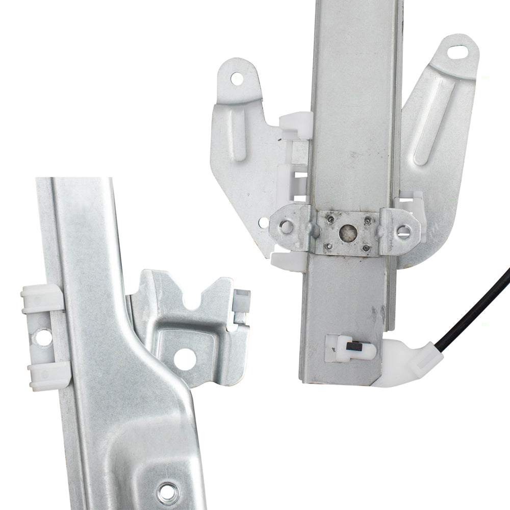 Driver and Passenger Side Power Window Regulators with Motor 4 Piece Set Compatible with 2008-2013 Rogue & 2014-2015 Rogue Select