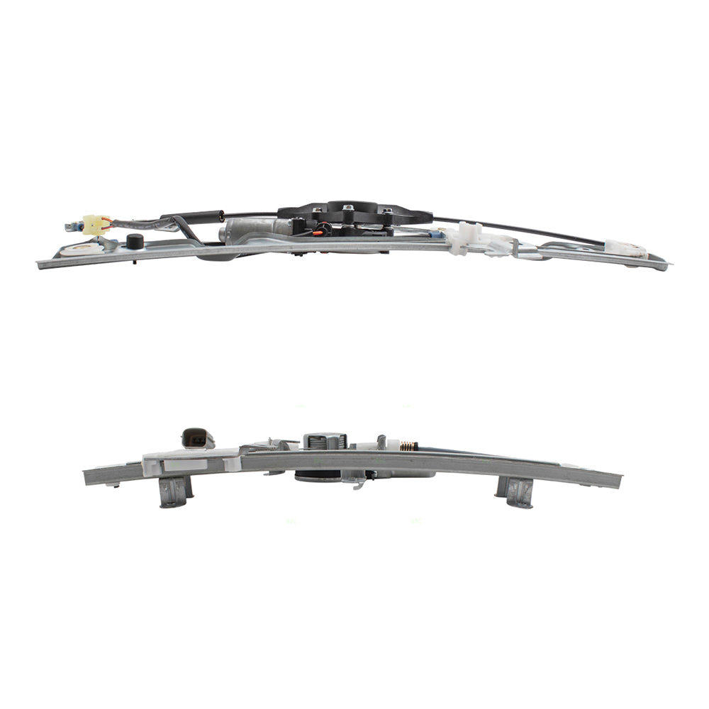 Driver and Passenger Side Power Window Regulators with Motor 4 Piece Set Compatible with 2008-2013 Rogue & 2014-2015 Rogue Select