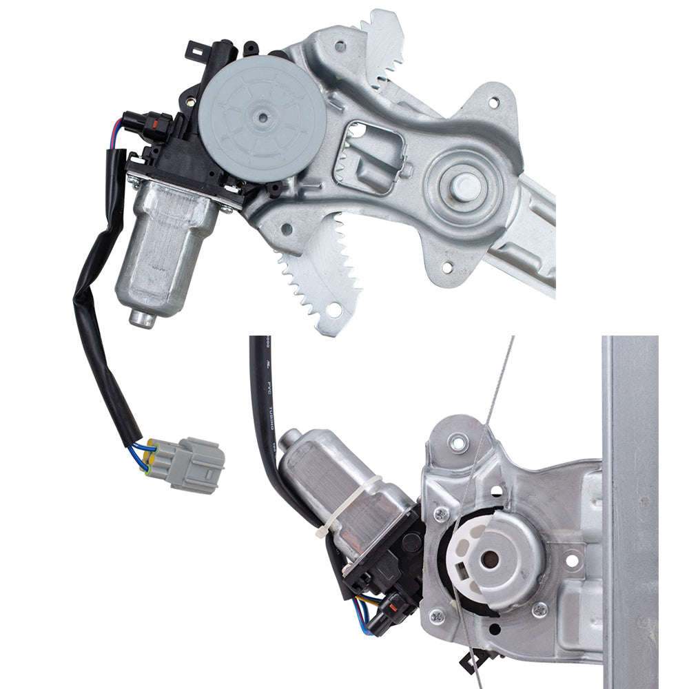 Front and Rear Driver Left Passenger Right Power Window Regulator 4 Piece Set with Motor Compatible with 2013-2019 Nissan Sentra