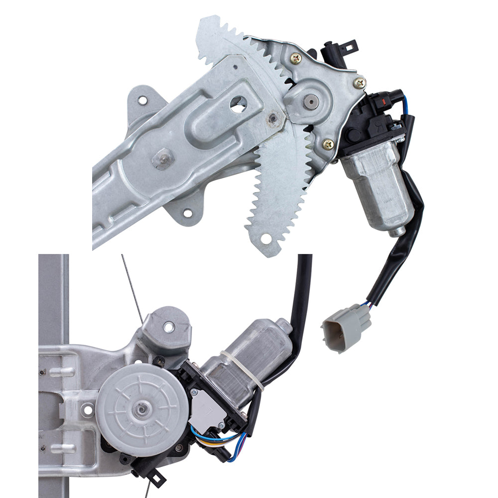 Front and Rear Driver Left Passenger Right Power Window Regulator 4 Piece Set with Motor Compatible with 2013-2019 Nissan Sentra