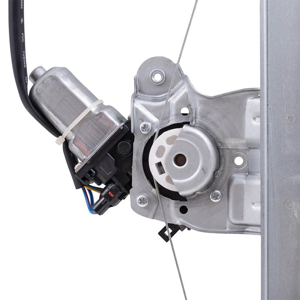 Part Front Driver Side Power Window Regulator with Motor-6 Pin Connector and Passenger Side with Motor 2-Pin Connector Set Compatible with 2013-2019 Nissan Sentra