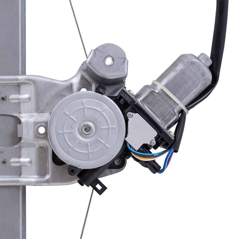 Part Front Driver Side Power Window Regulator with Motor-6 Pin Connector and Passenger Side with Motor 2-Pin Connector Set Compatible with 2013-2019 Nissan Sentra