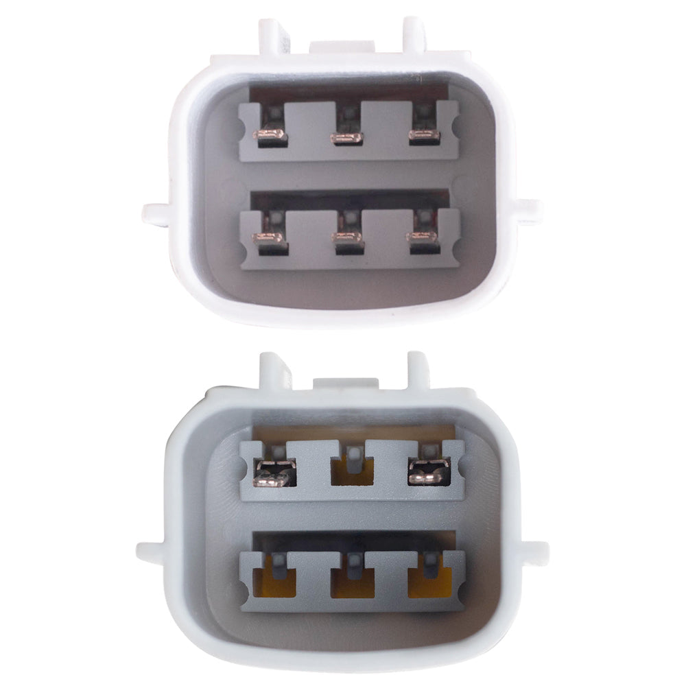 Part Front Driver Side Power Window Regulator with Motor-6 Pin Connector and Passenger Side with Motor 2-Pin Connector Set Compatible with 2013-2019 Nissan Sentra