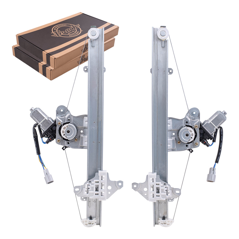 Driver Left Passenger Right Front Power Window Regulators With Motor Compatible With 13-24 Leaf