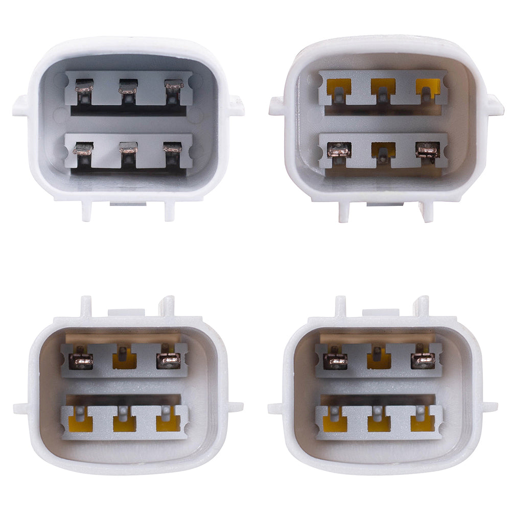 Driver Left and Passenger Right Front and Rear Power Window Regulators With Motor Compatible With 13-24 Leaf