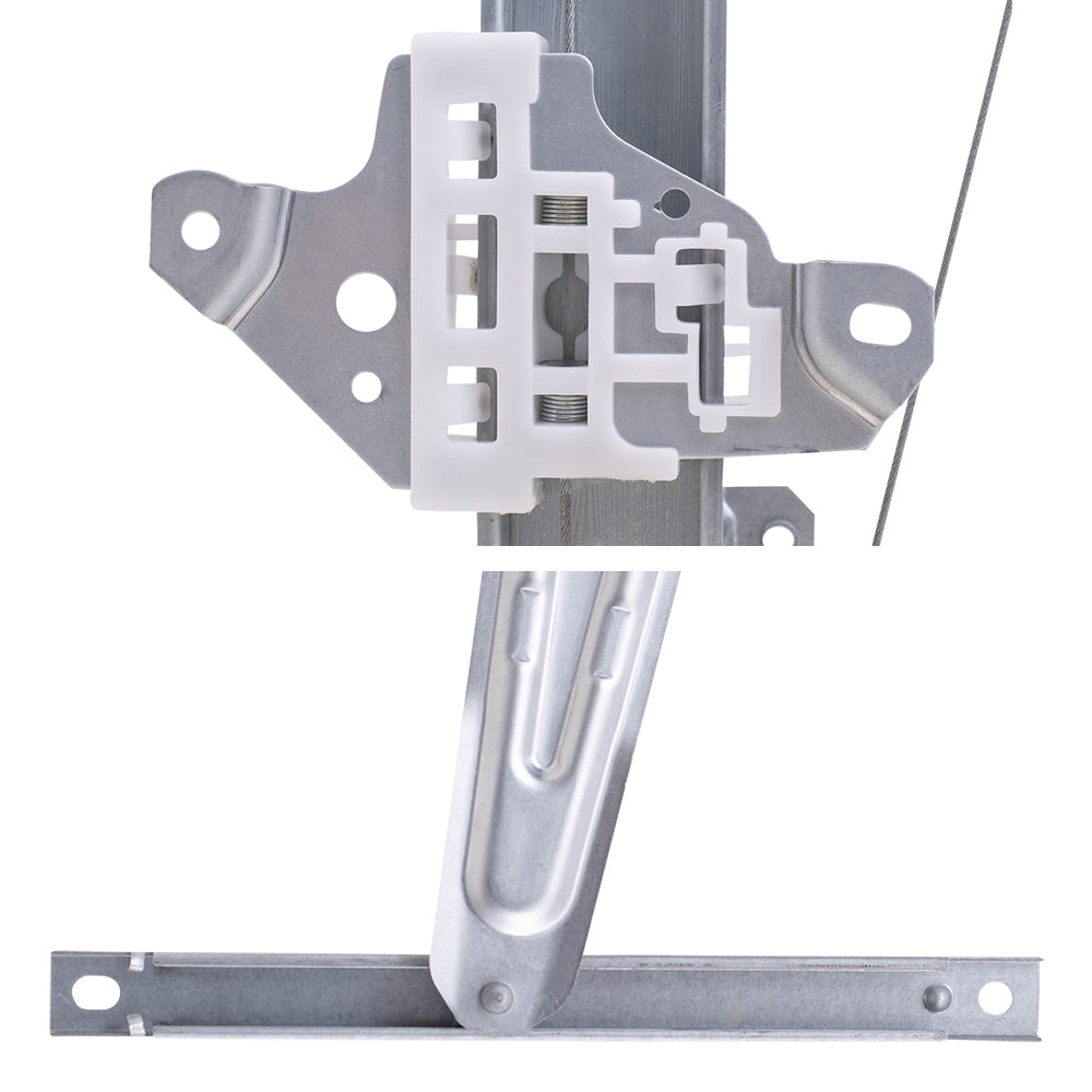 Driver Left and Passenger Right Front and Rear Power Window Regulators With Motor Compatible With 13-24 Leaf