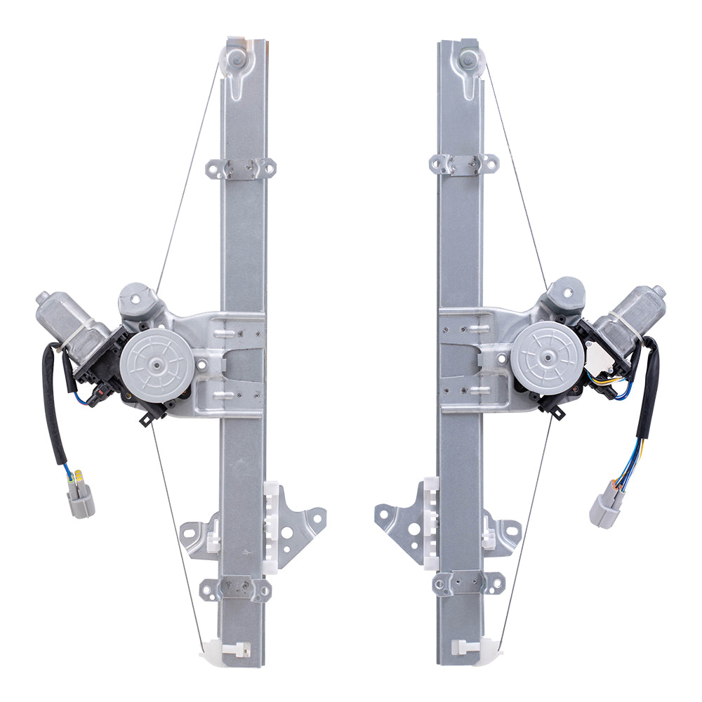 Driver Left Passenger Right Front Power Window Regulators With Motor Compatible With 13-24 Leaf