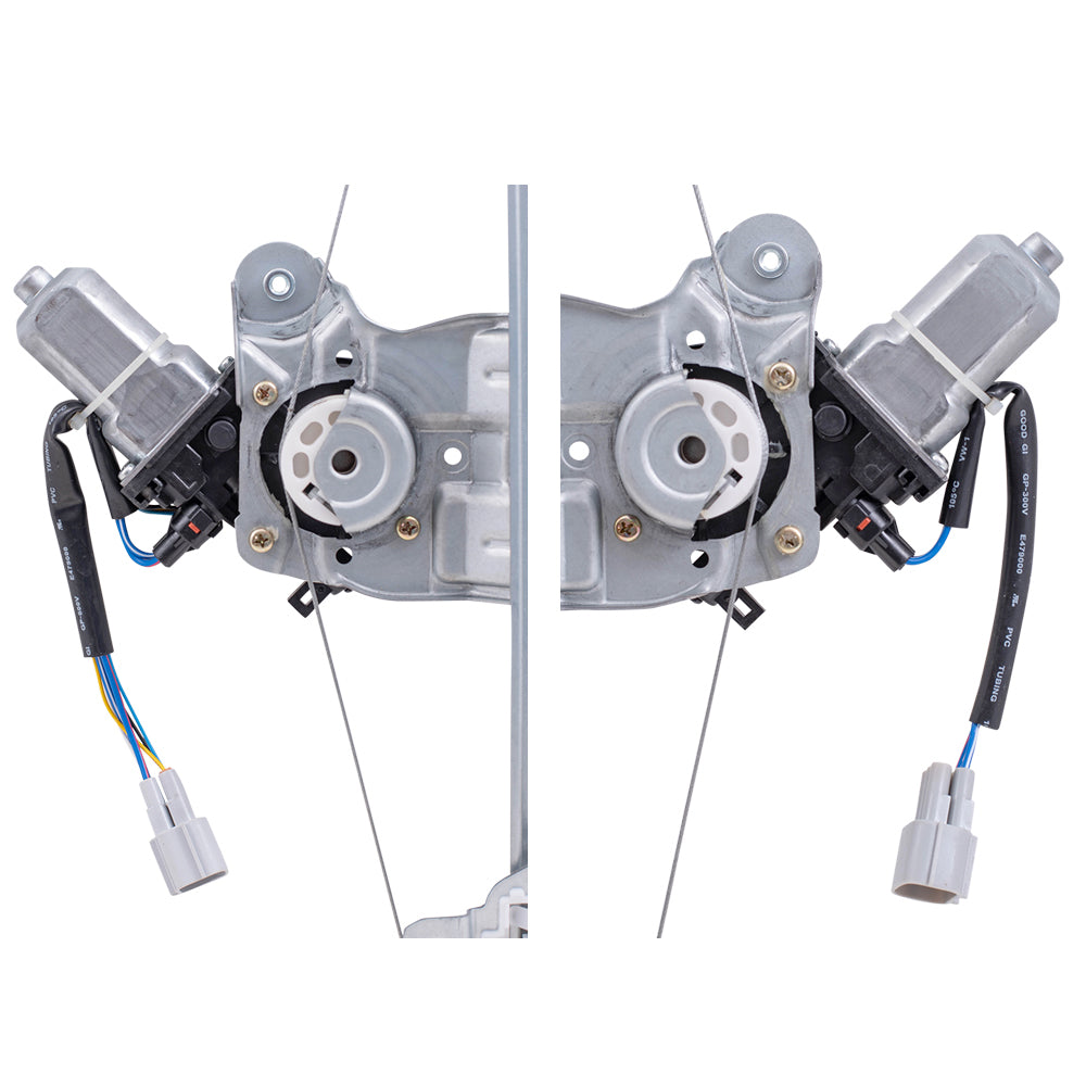 Driver Left Passenger Right Front Power Window Regulators With Motor Compatible With 13-24 Leaf