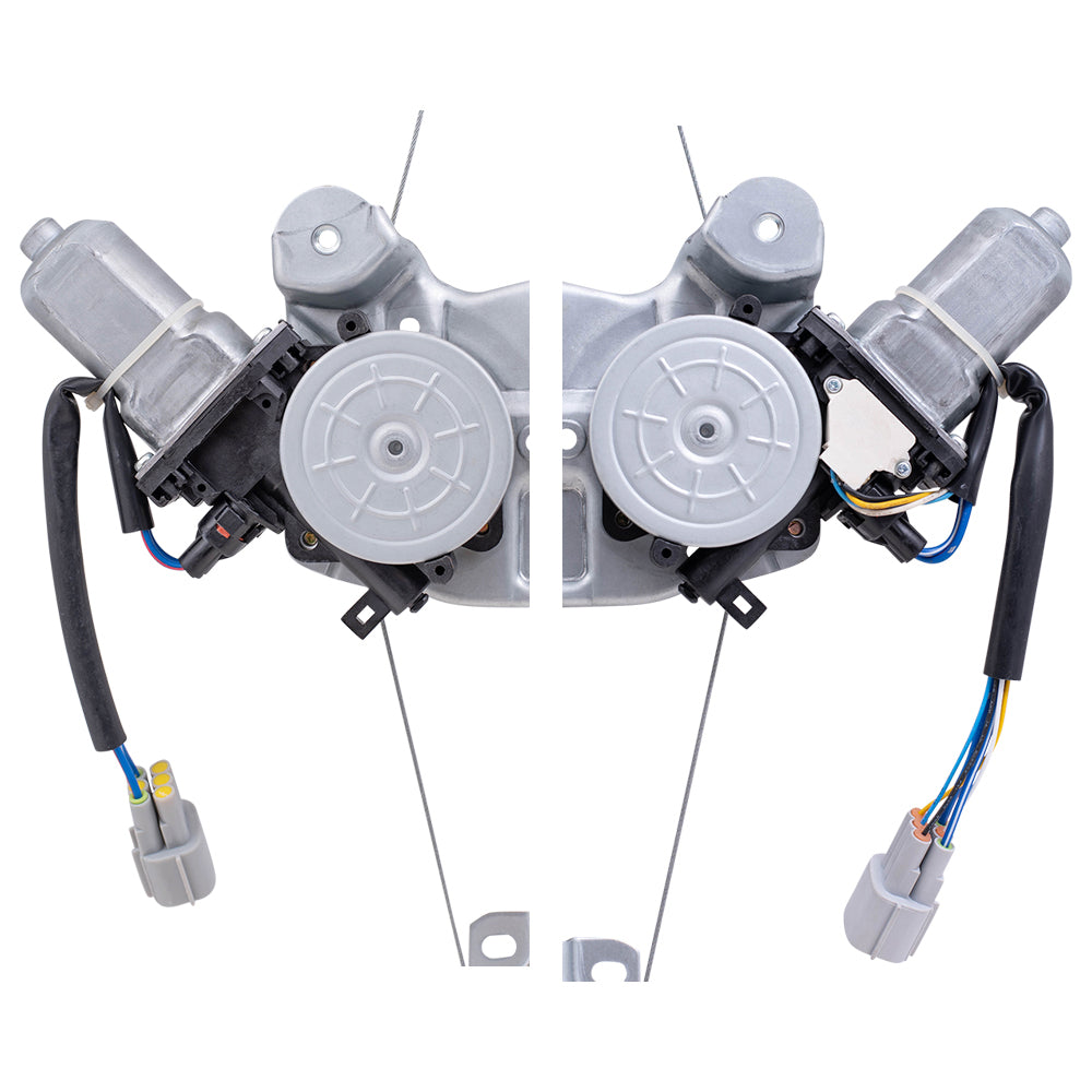 Driver Left Passenger Right Front Power Window Regulators With Motor Compatible With 13-24 Leaf