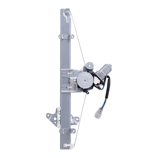 Driver Left Front Power Window Regulator With Motor 6 Pin Connector Compatible With 13-24 Leaf