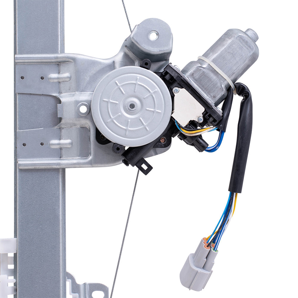Driver Left Front Power Window Regulator With Motor 6 Pin Connector Compatible With 13-24 Leaf