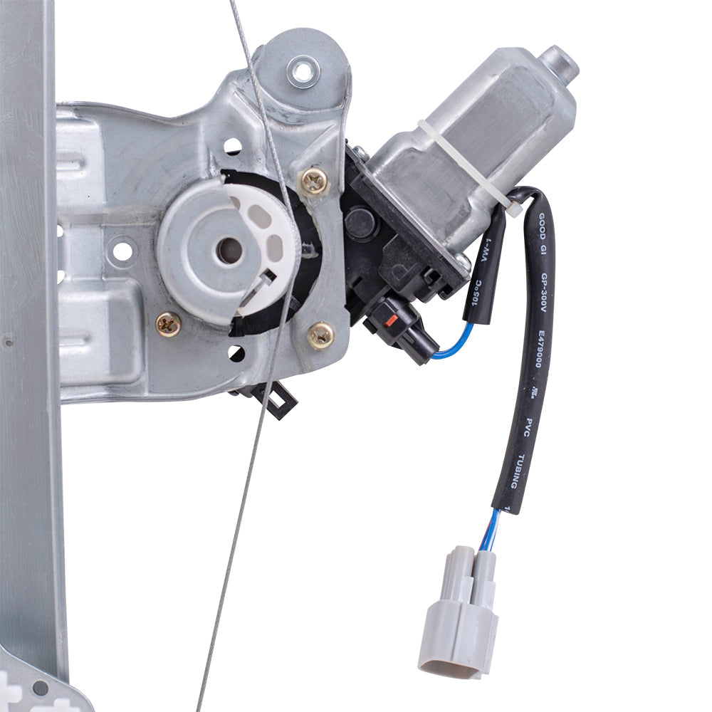 Passenger Right Front Power Window Regulator With Motor 2 Pin Connector Compatible With13-24 Leaf