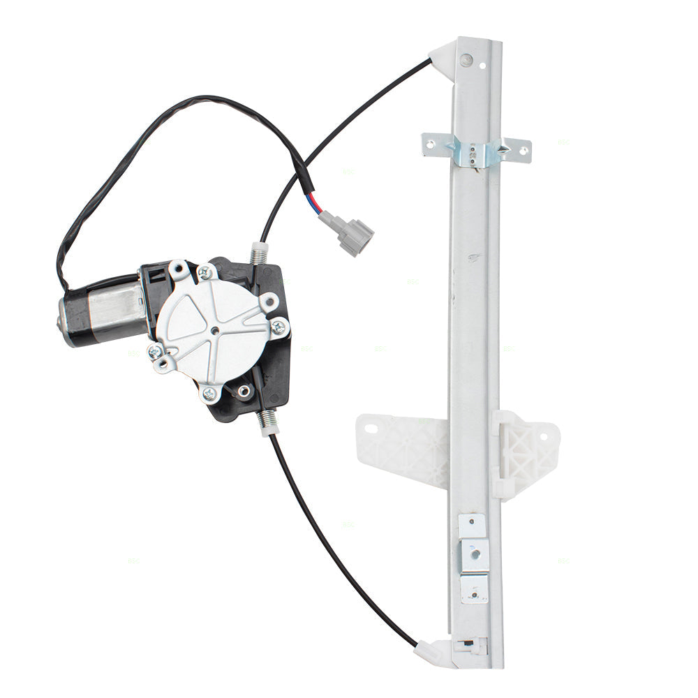 Passengers Rear Power Window Lift Regulator & Motor 2 Pin Connector Assembly Compatible with 04-08 Maxima 827207Y000 807307Y000