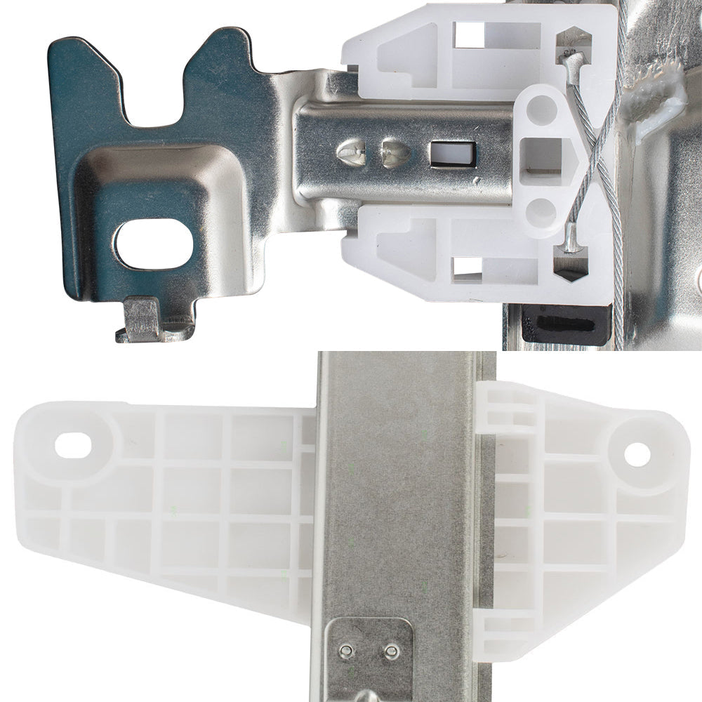 Driver and Passenger Side Power Window Regulators with Motor 4 Piece Set Compatible with 2004-2015 Titan/ 2004 Pathfinder Armada/ 2005-2015 Armada