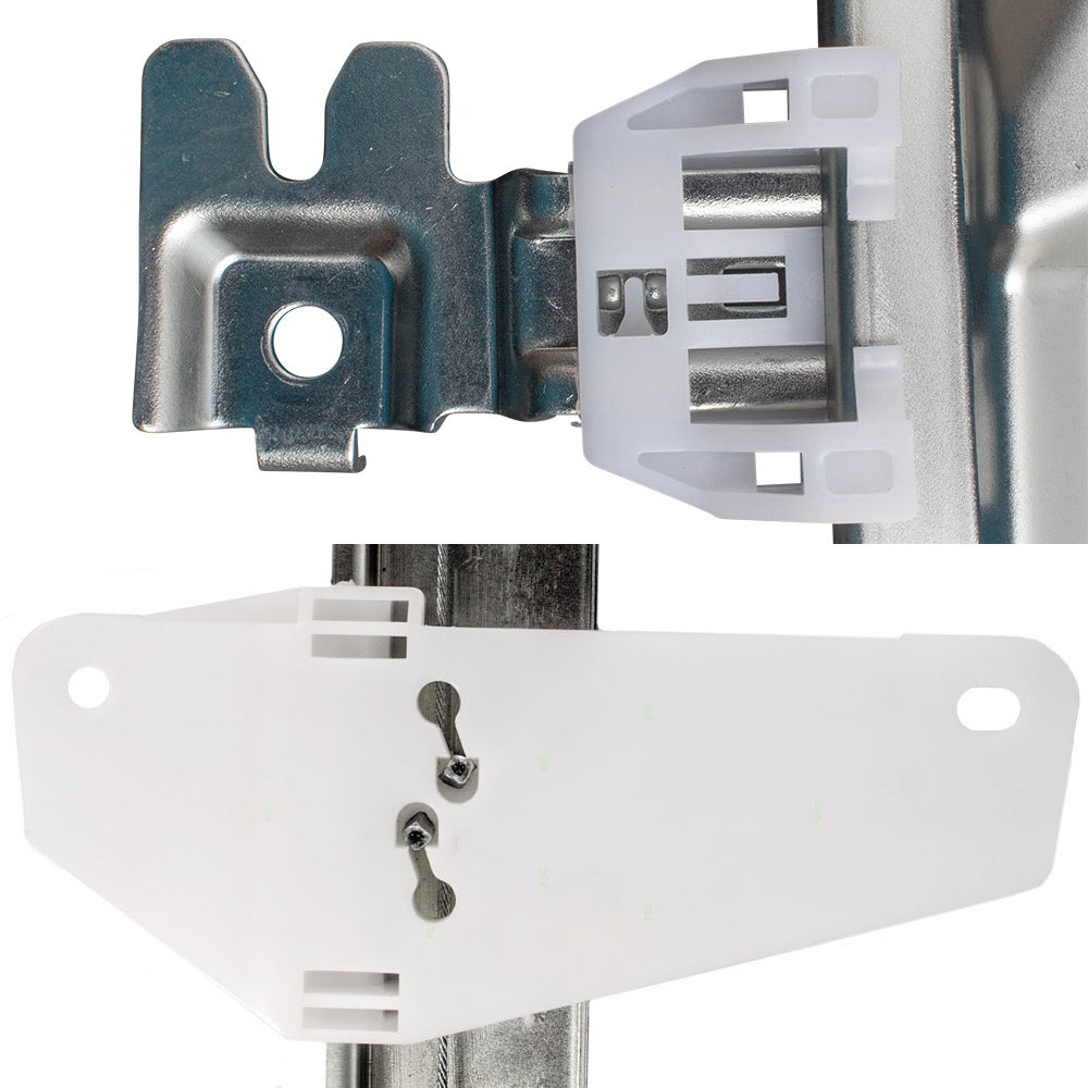 Driver and Passenger Side Power Window Regulators with Motor 4 Piece Set Compatible with 2004-2015 Titan/ 2004 Pathfinder Armada/ 2005-2015 Armada