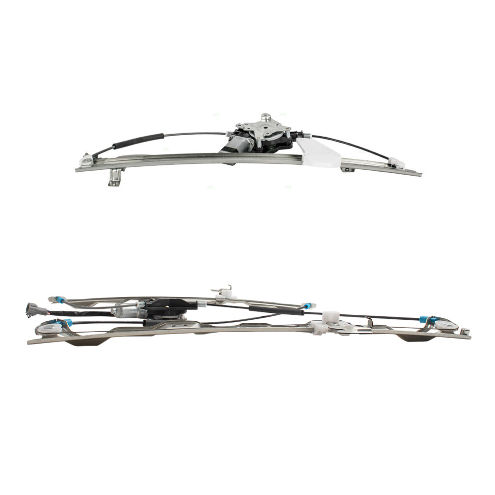 Driver and Passenger Side Power Window Regulators with Motor 4 Piece Set Compatible with 2004-2015 Titan/ 2004 Pathfinder Armada/ 2005-2015 Armada