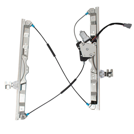 Pair Set Front Power Window Lift Regulators w/ Motors Compatible with 04-15 Armada QX56 Titan Pickup Truck with One-Touch