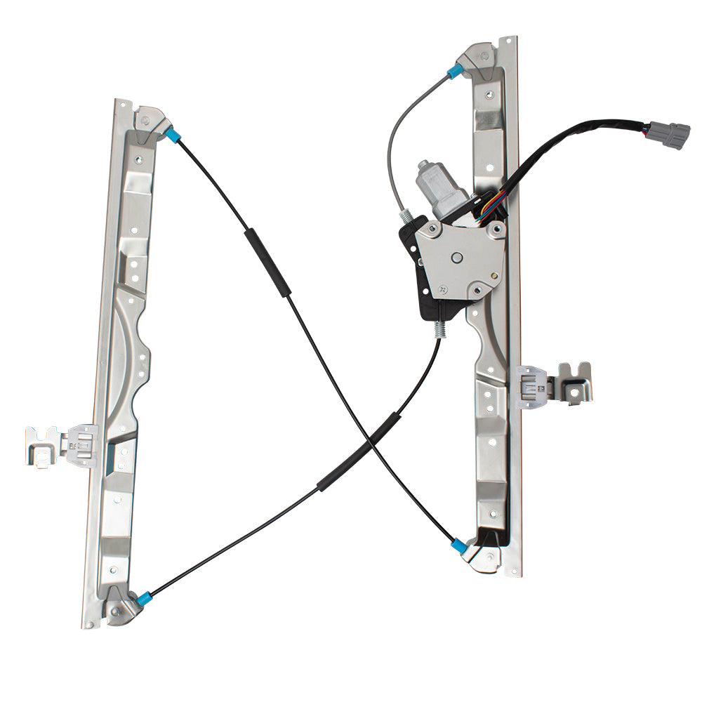 Passengers Front Power Window Lift Regulator w/ Motor Assembly Compatible with 04-15 Armada QX56 Titan Pickup Truck with One-Touch