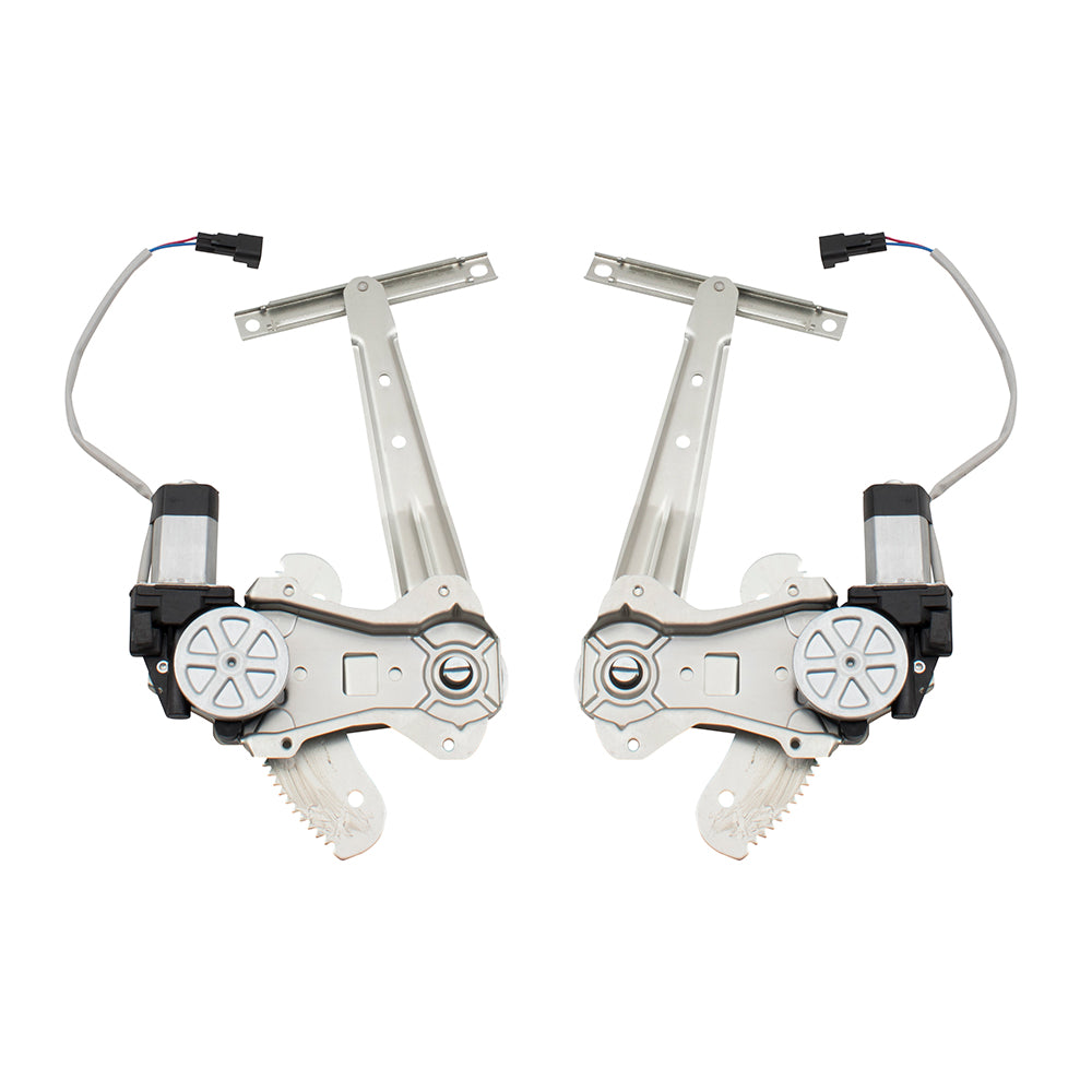Pair Set Rear Power Window Lift Regulator & Motors Assemblies Compatible with 00-06 Sentra 827215M000 827315M000 827205M000 827004Z310