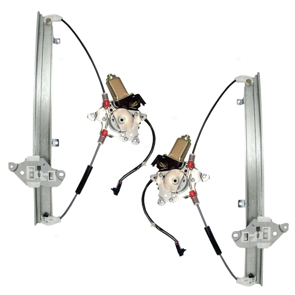 Driver and Passenger Front Power Window Lift Regulators & Motor Assemblies Compatible with 03-06 Sentra 807314Z305 807304Z305