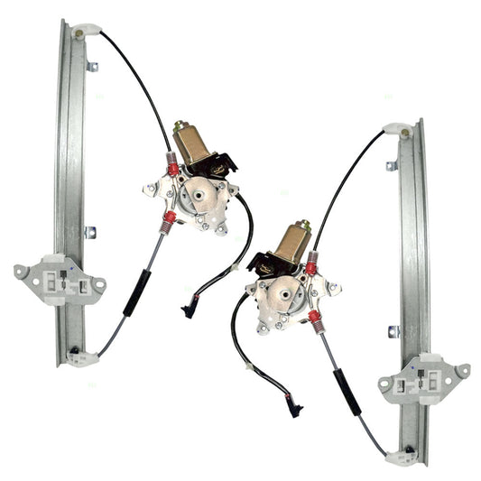 Driver and Passenger Front Power Window Lift Regulators & Motor Assemblies Compatible with 03-06 Sentra 807314Z305 807304Z305