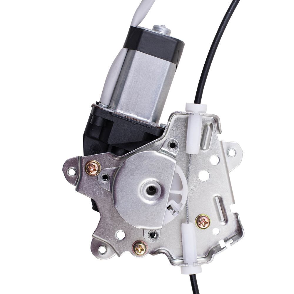 Front Driver Left Power Window Regulator With Motor-2 Pin Connector Compatible With 2005-2021 Nissan Frontier 2005-2015 Nissan Xterra 2005-2012 Nissan Pathfinder 2009-2010 Suzuki Equator