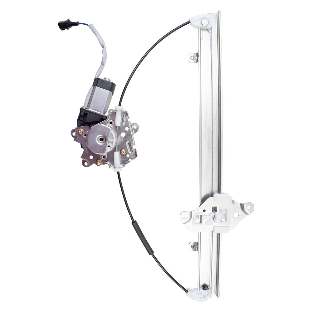 Front Driver Left Power Window Regulator With Motor-2 Pin Connector Compatible With 2005-2021 Nissan Frontier 2005-2015 Nissan Xterra 2005-2012 Nissan Pathfinder 2009-2010 Suzuki Equator