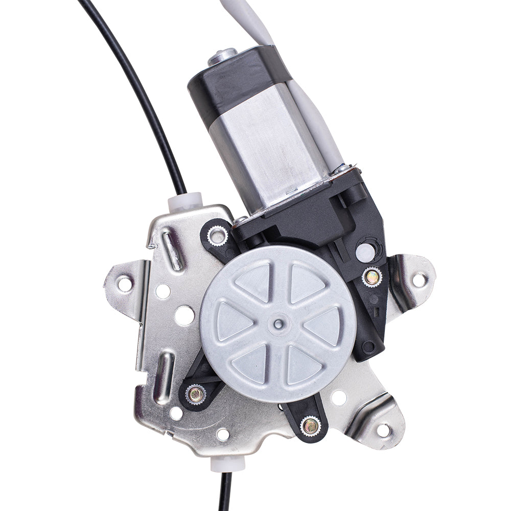 Front Driver Left Power Window Regulator With Motor-2 Pin Connector Compatible With 2005-2021 Nissan Frontier 2005-2015 Nissan Xterra 2005-2012 Nissan Pathfinder 2009-2010 Suzuki Equator