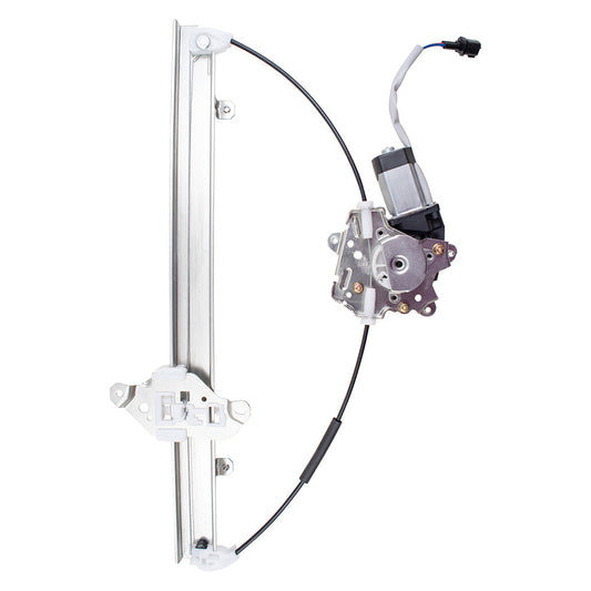 Front Driver Left Passenger Right Power Window Regulator With Motor-2 Pin Connector Set Compatible With 2005-2021 Nissan Frontier 2005-2015 Nissan Xterra 2005-2012 Nissan Pathfinder 2009-2010 Suzuki Equator