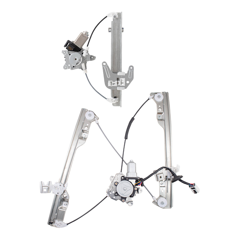 Driver Side Front and Rear Power Window Regulators with Motor Compatible with 2002-2006 Altima