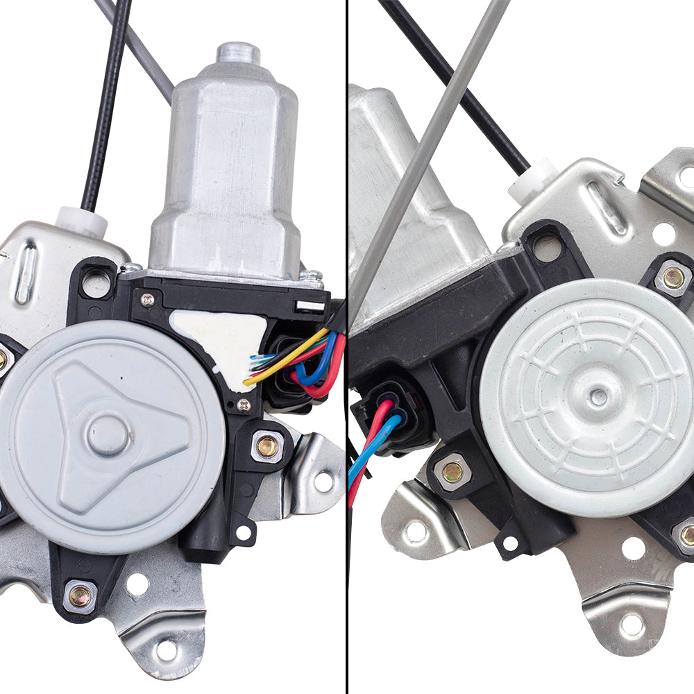 Front Driver and Passenger Side Power Window Regulators with Motor Compatible with 2002-2006 Altima