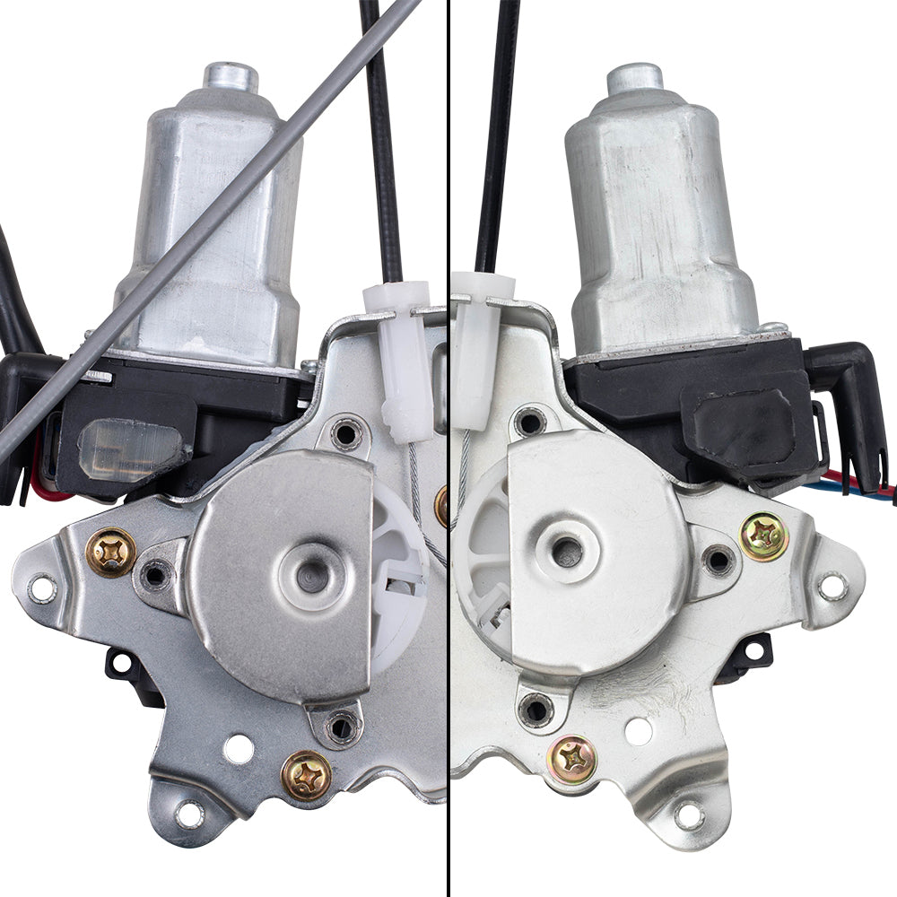 Front Driver and Passenger Side Power Window Regulators with Motor Compatible with 2002-2006 Altima