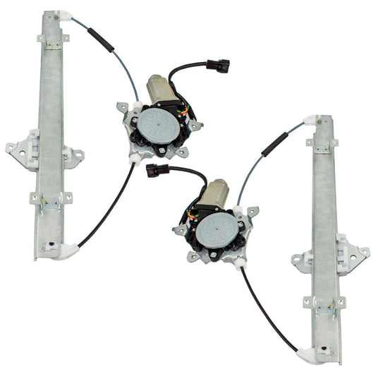 Set of Front Power Window Lift Regulators with Motors for 07-12 Nissan Versa