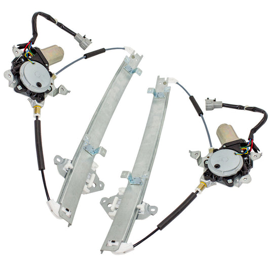 Driver and Passenger Front Power Window Lift Regulators & Motors Assemblies Compatible with 00-03 Maxima 807312Y90A 807202Y00A