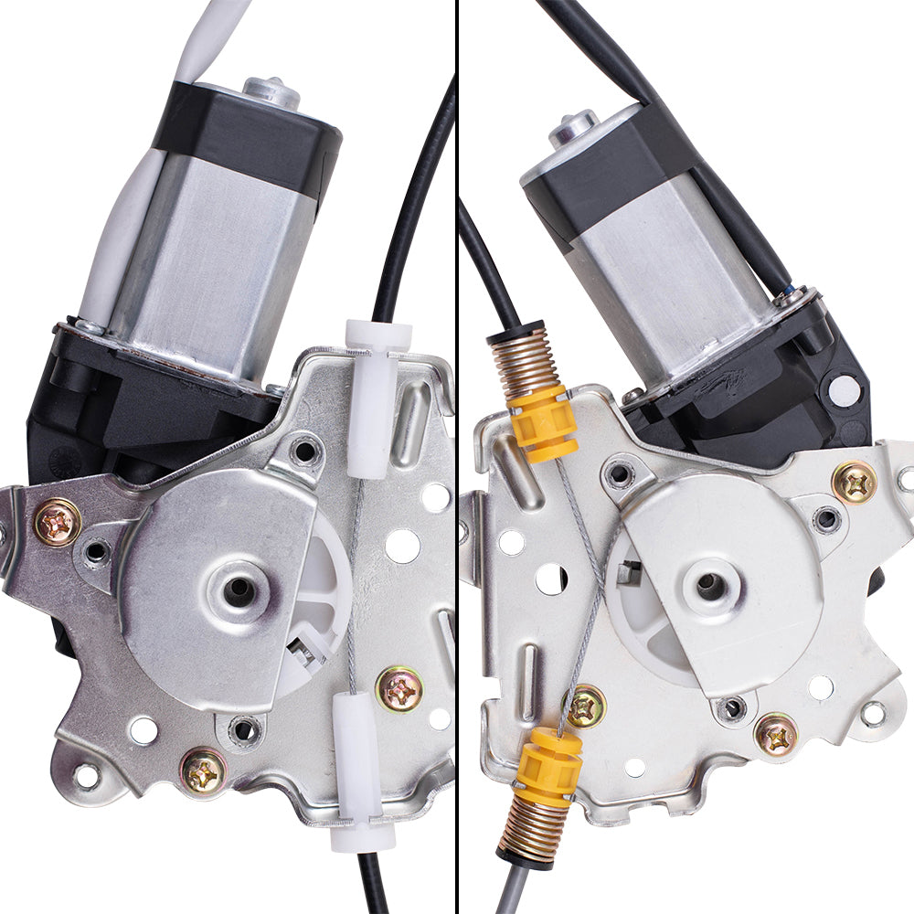 Front and Rear Driver Side Power Window Regulators with Motor Compatible with 2005-2010 Pathfinder Built to 04/2010 ONLY