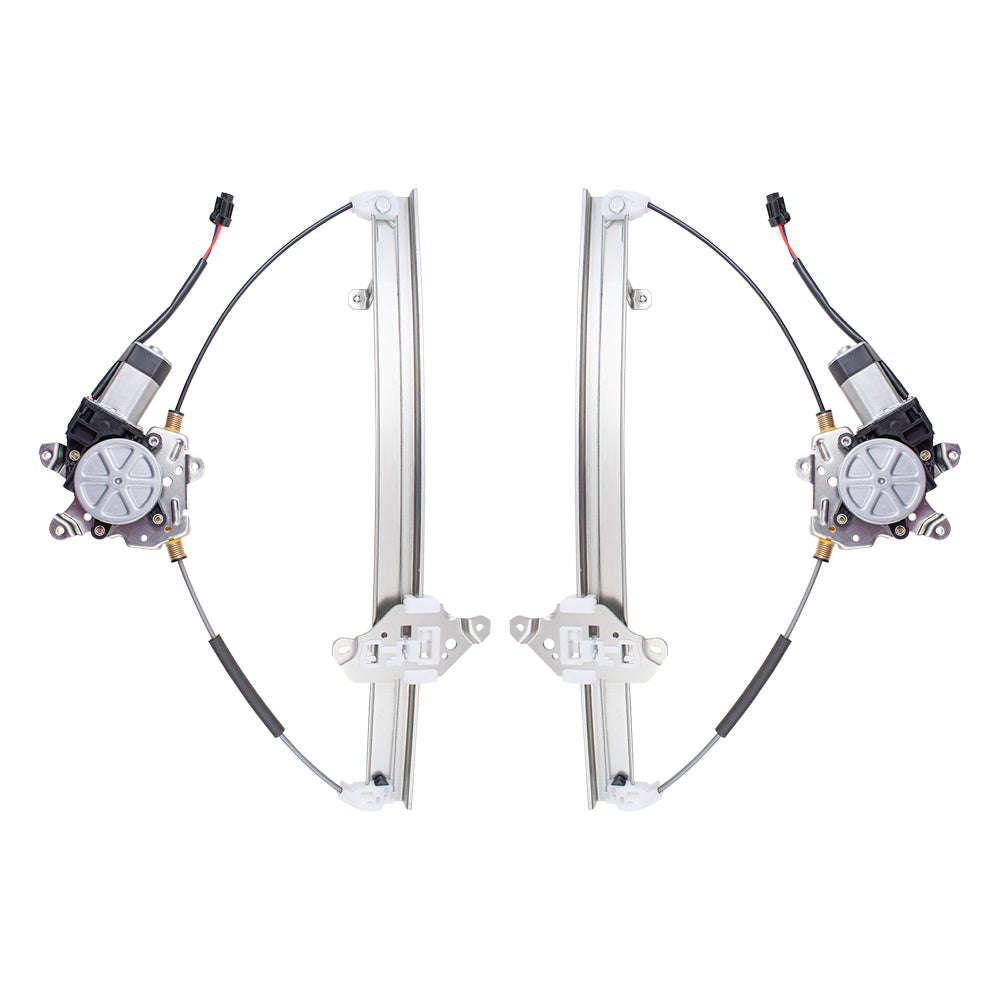 Pair Set Rear Power Window Lift Regulators with Motors Assemblies Compatible with 05-12 Pathfinder 82721-EA500 82720-EA500