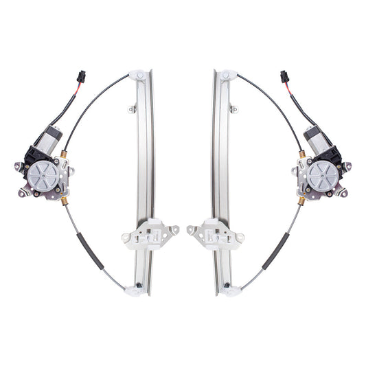 Pair Set Rear Power Window Lift Regulators with Motors Assemblies Compatible with 05-12 Pathfinder 82721-EA500 82720-EA500